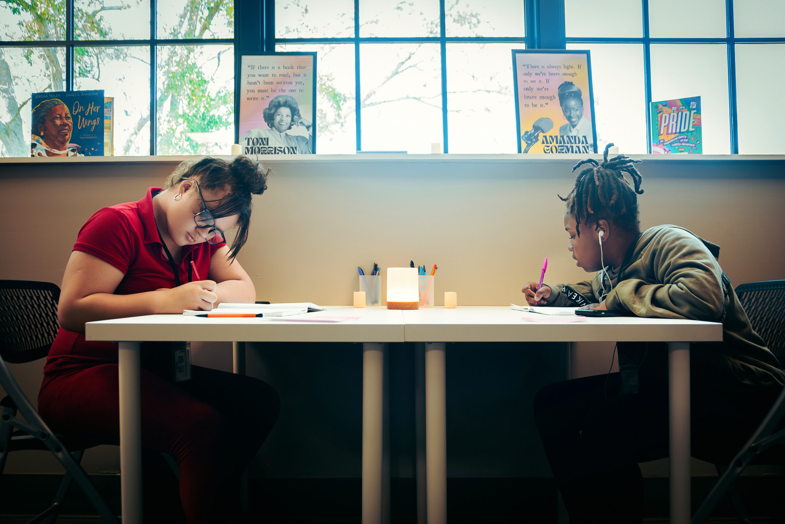 Two page 15 young authors writing